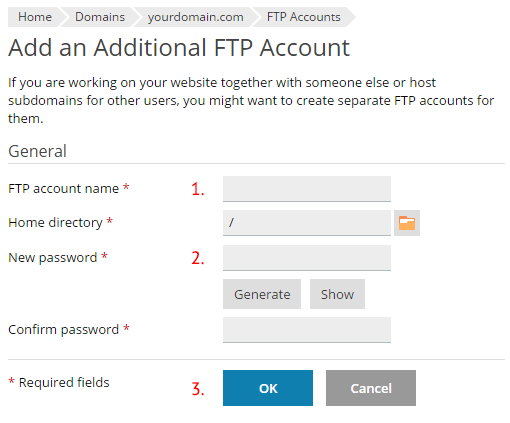 FTP formulier
