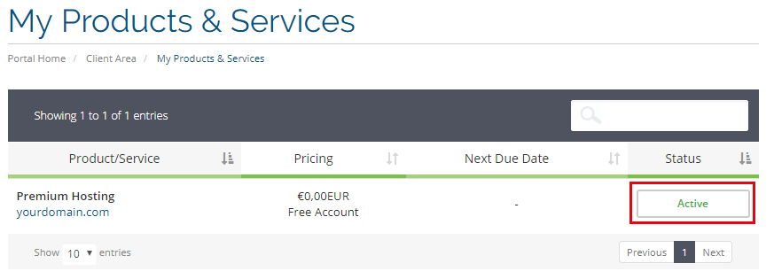 Hosting services